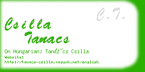 csilla tanacs business card